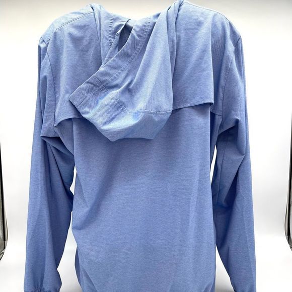 COLUMBIA Women's Jacket Outerwear Pullover Hoodie PFG Tamiami Fishing Blue XL - Picture 6 of 8